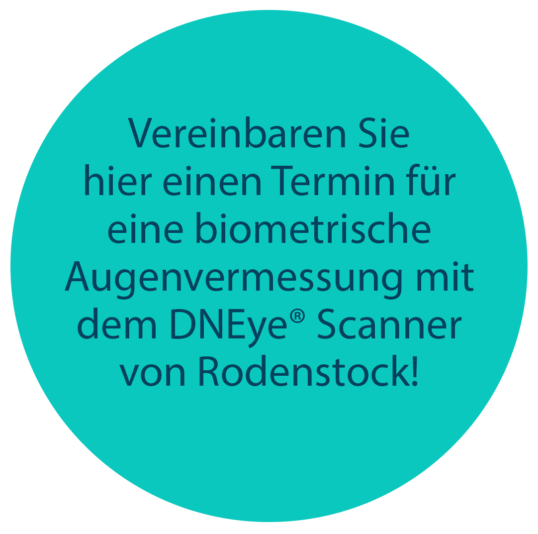 Vereinbaren Sie einen Termin für eine biometrische Augenvermessung mit dem DNEye-Scanner von Rodenstock